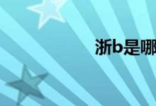 浙b是哪个市（浙B）