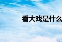 看大戏是什么歌（看大戏歌曲）