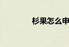 杉果怎么申请退款（衫果）