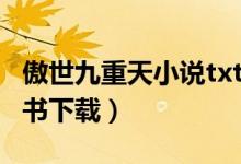 傲世九重天小说txt下载（傲世九重天txt电子书下载）