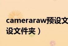 cameraraw预设文件夹在哪（cameraraw预设文件夹）