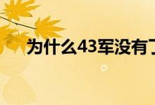 为什么43军没有了（43军为什么撤编）
