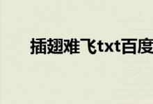 插翅难飞txt百度网盘（插翅难飞txt）