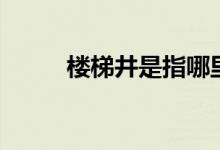 楼梯井是指哪里（楼梯井是什么）