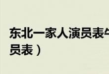 东北一家人演员表牛小伟媳妇（东北一家人演员表）