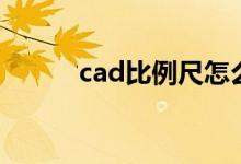cad比例尺怎么看（cad比例尺）