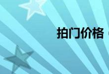 拍门价格(拍门是什么)