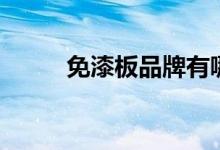 免漆板品牌有哪些（免漆板品牌）