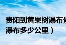 贵阳到黄果树瀑布景区直通车（贵阳到黄果树瀑布多少公里）
