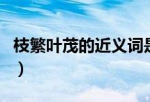 枝繁叶茂的近义词是什么（枝繁叶茂的近义词）