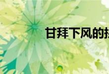 甘拜下风的拼音（甘拜下风）