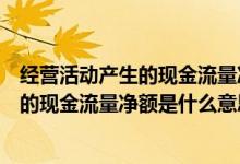经营活动产生的现金流量净额包括哪些科目（经营活动产生的现金流量净额是什么意思）