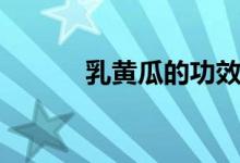 乳黄瓜的功效与作用(乳黄瓜)