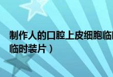制作人的口腔上皮细胞临时装片时（制作人的口腔上皮细胞临时装片）
