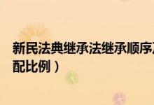 新民法典继承法继承顺序及分配比例（继承法继承顺序及分配比例）