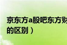 京东方a股吧东方财富网（京东方a和京东方b的区别）