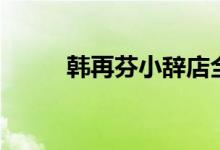 韩再芬小辞店全集（小辞店全集）