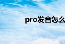pro发音怎么读音（pro发音）