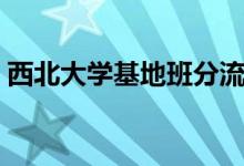 西北大学基地班分流方案（西北大学基地班）