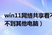 win11网络共享看不到其他电脑（网络共享看不到其他电脑）