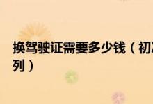 换驾驶证需要多少钱（初次申领机动车驾驶证的可以申请下列）