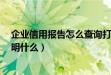 企业信用报告怎么查询打印（信用报告借贷信息数字为7说明什么）
