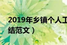 2019年乡镇个人工作总结（乡镇个人工作总结范文）