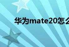 华为mate20怎么刷机（华为刷机包）