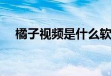 橘子视频是什么软件（橘子视频电脑版）