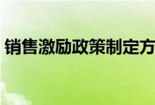 销售激励政策制定方法（销售激励政策方案）