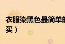 衣服染黑色最简单的方法（染衣服的染料哪里买）