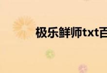 极乐鲜师txt百度云（极乐鲜师）