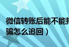 微信转账后能不能把钱撤回来(支付宝转账被骗怎么追回)