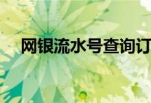 网银流水号查询订单（网银流水号查询）