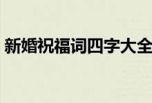 新婚祝福词四字大全伴娘（新婚祝福词四字）