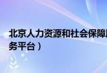 北京人力资源和社会保障服务平台（人力资源和社会保障服务平台）