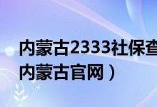 内蒙古2333社保查询网（12333社保查询网内蒙古官网）