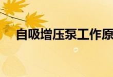 自吸增压泵工作原理（增压泵工作原理）