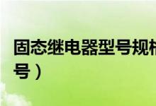 固态继电器型号规格图片大全（固态继电器型号）