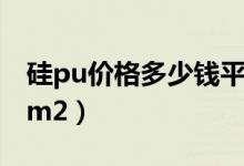 硅pu价格多少钱平方（硅pu塑胶多少钱一个m2）