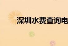 深圳水费查询电话（水费查询电话）