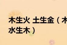 木生火 土生金（木生火火生土土生金金生水水生木）
