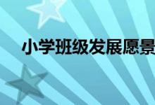 小学班级发展愿景（小学班级发展理念）