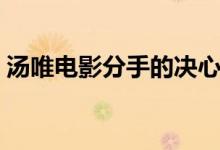汤唯电影分手的决心讲的什么（汤唯的电影）