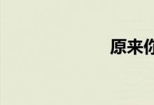 原来你还在这里