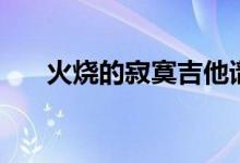 火烧的寂寞吉他谱原版（火烧的寂寞）