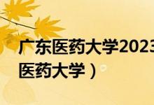 广东医药大学2023录取分数线是多少（广东医药大学）