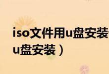 iso文件用u盘安装详细过程（iso文件怎么用u盘安装）