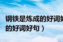 钢铁是炼成的好词好句好段摘抄（钢铁是炼成的好词好句）