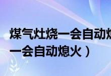 煤气灶烧一会自动熄火是什么原因（煤气灶烧一会自动熄火）